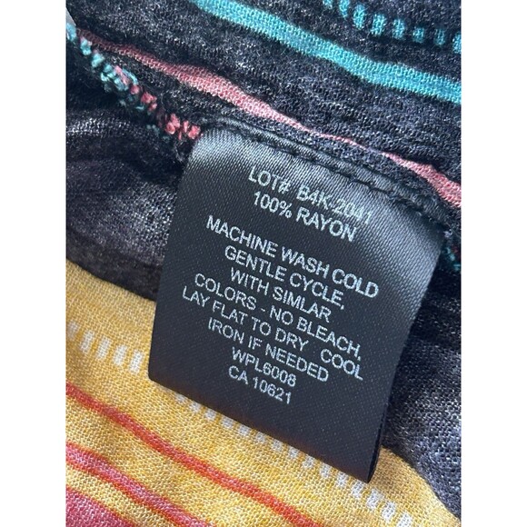 Rock Roll Cowgirl Womens Cardigan Medium Oversized Rainbow Festival Rodeo - Picture 5 of 10